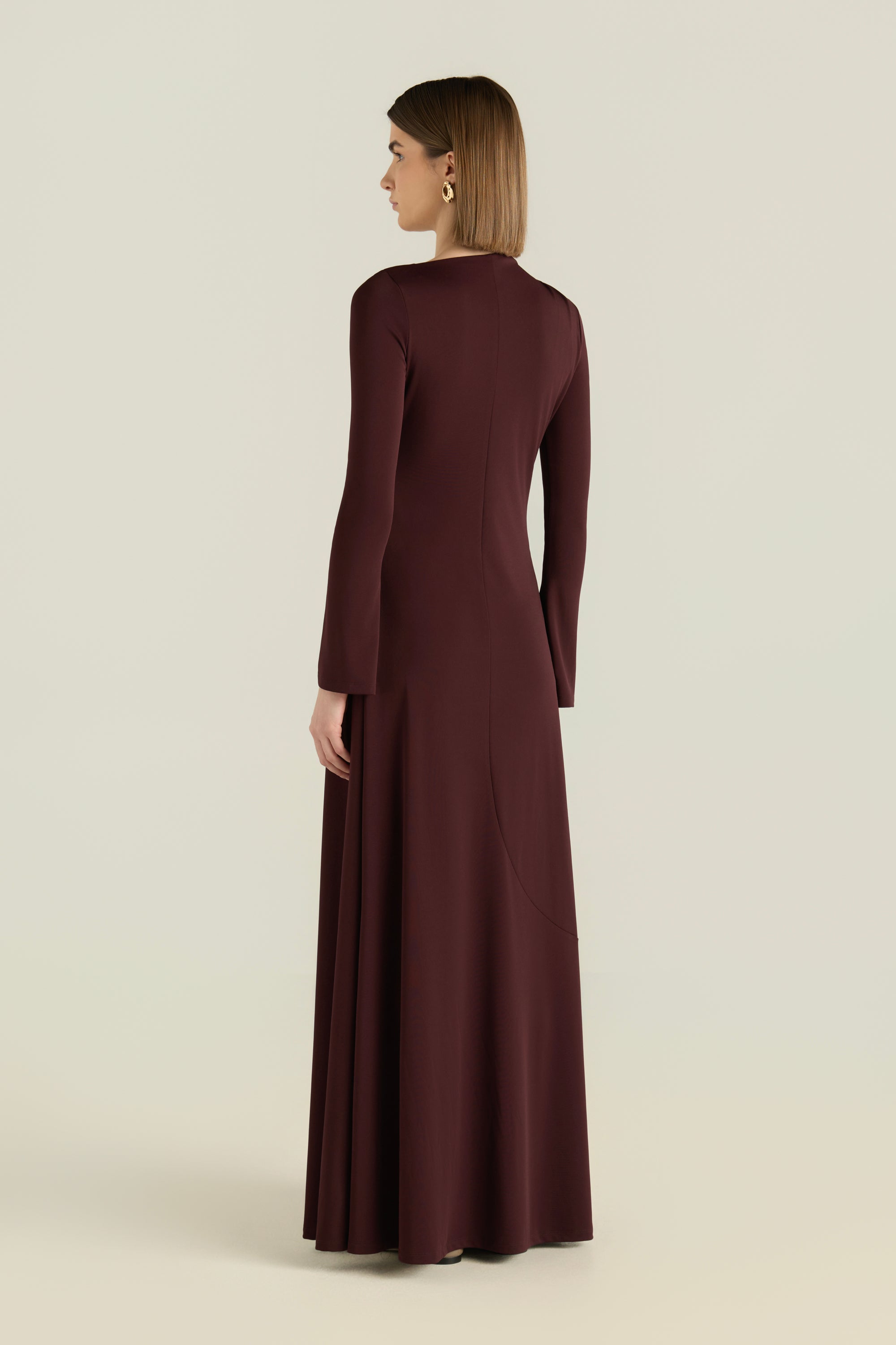 Pearl Embellished Gathered Dress