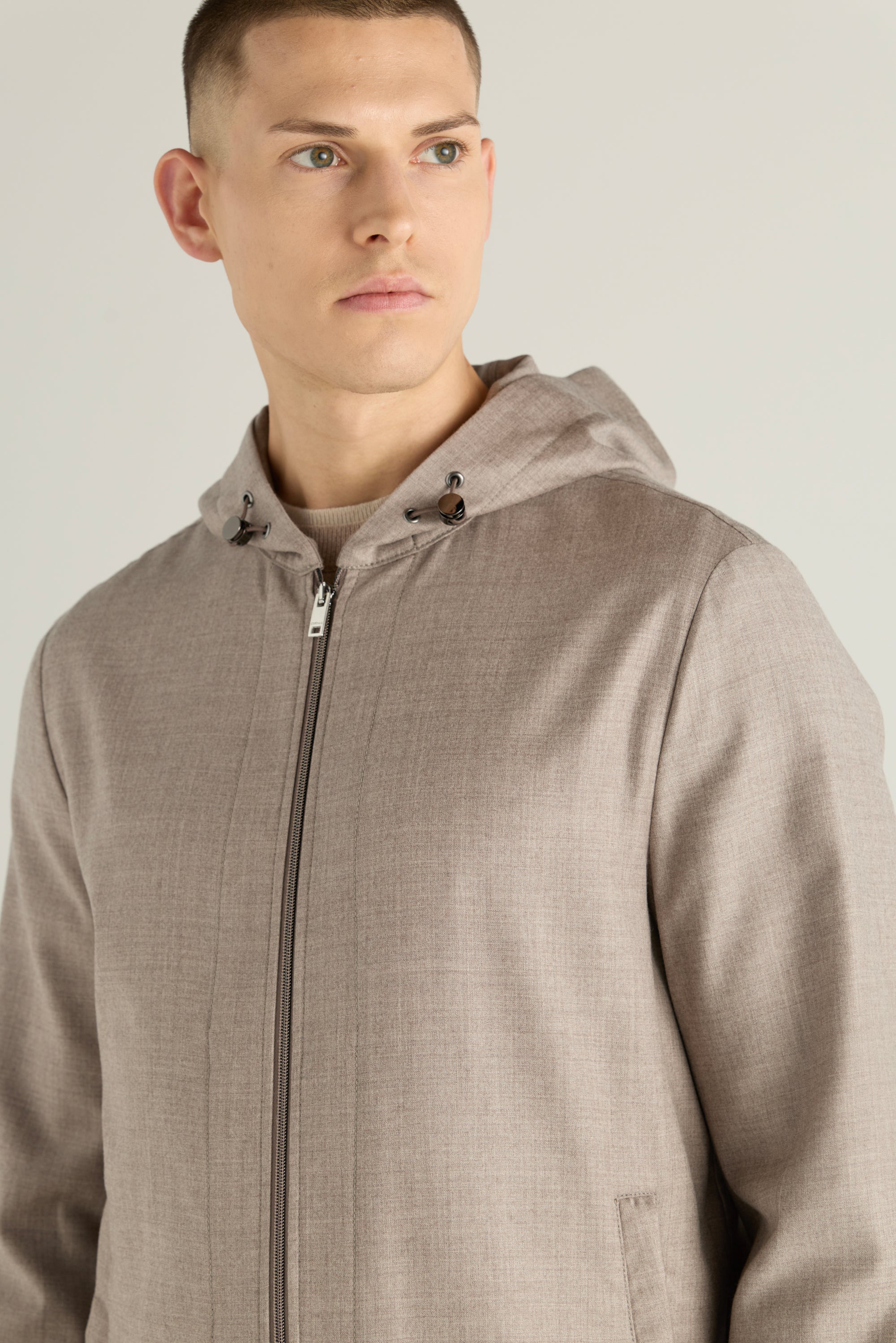 Men'S Hooded Zip Jacket