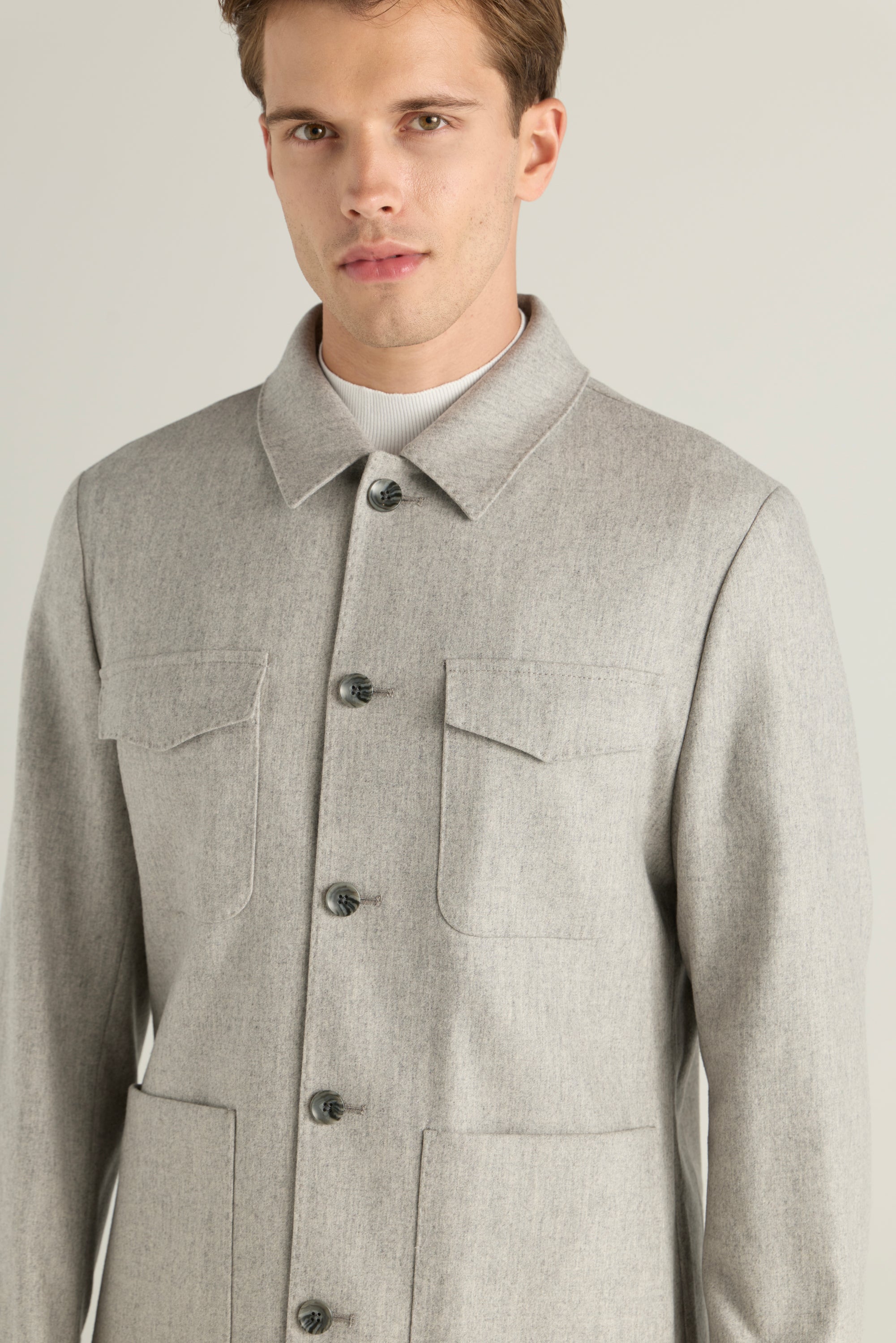 Men'S Tailored Wool Blend Jacket