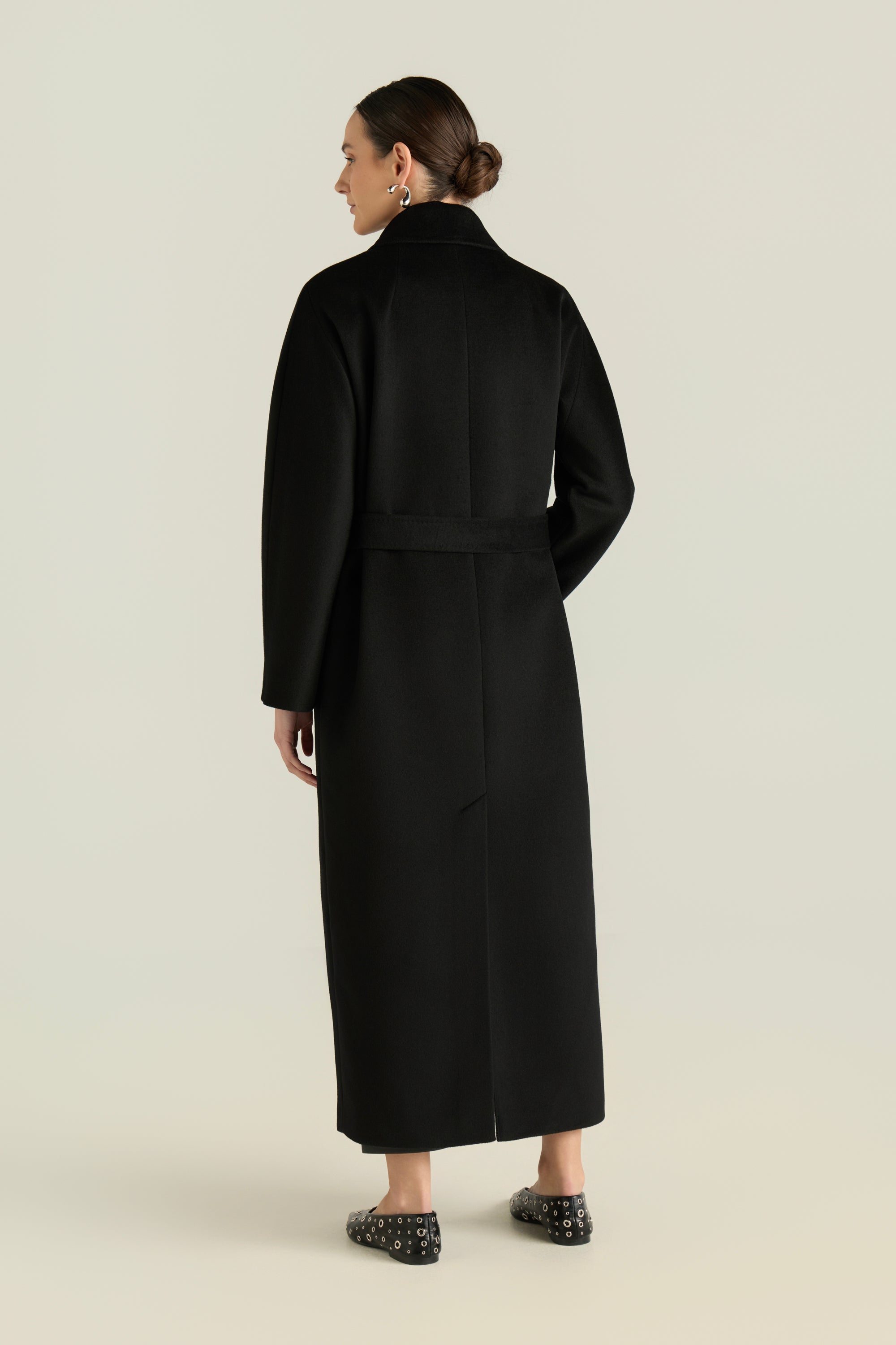 Wool Belted Long Coat