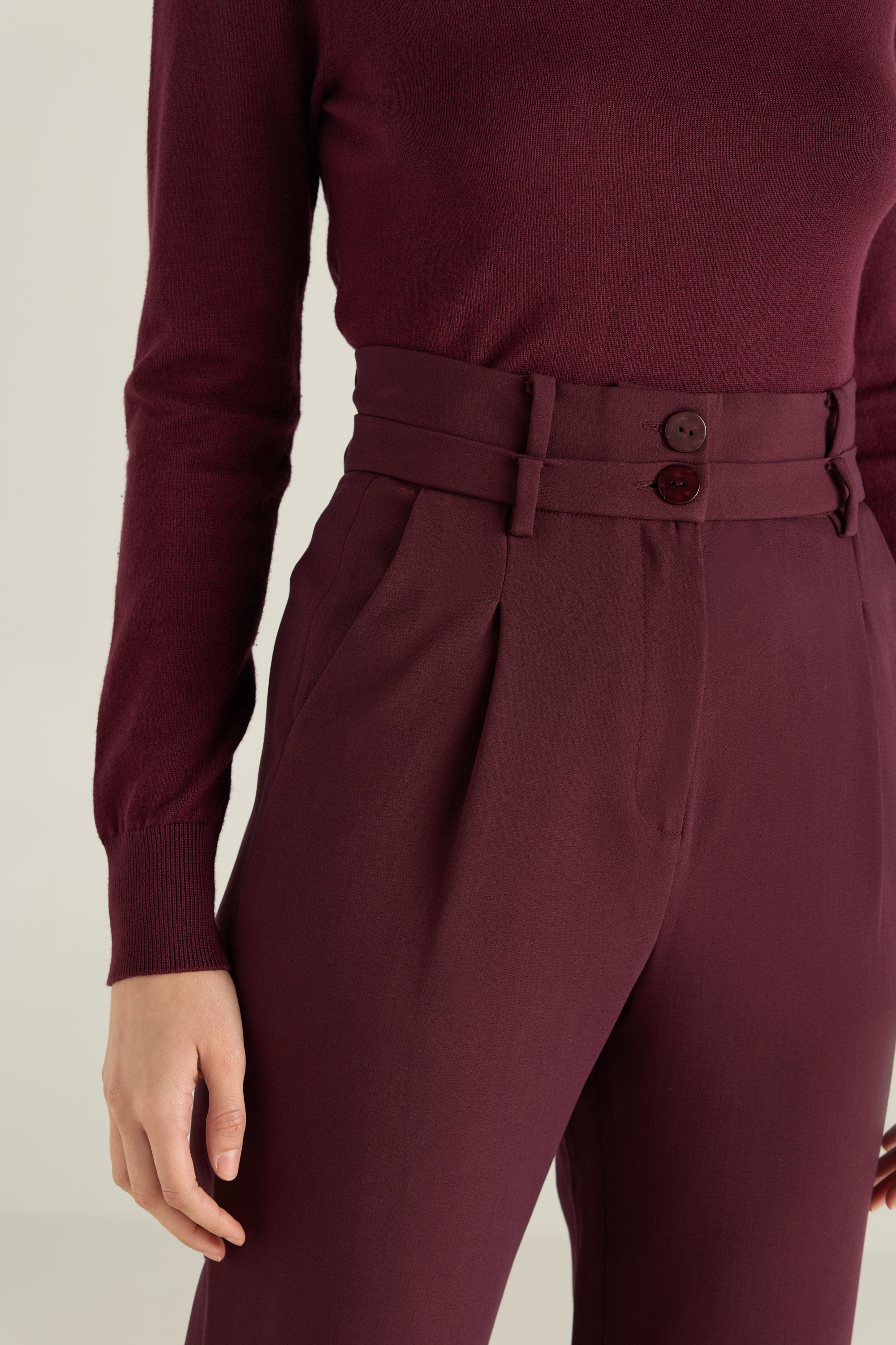 Double Waistband Trousers