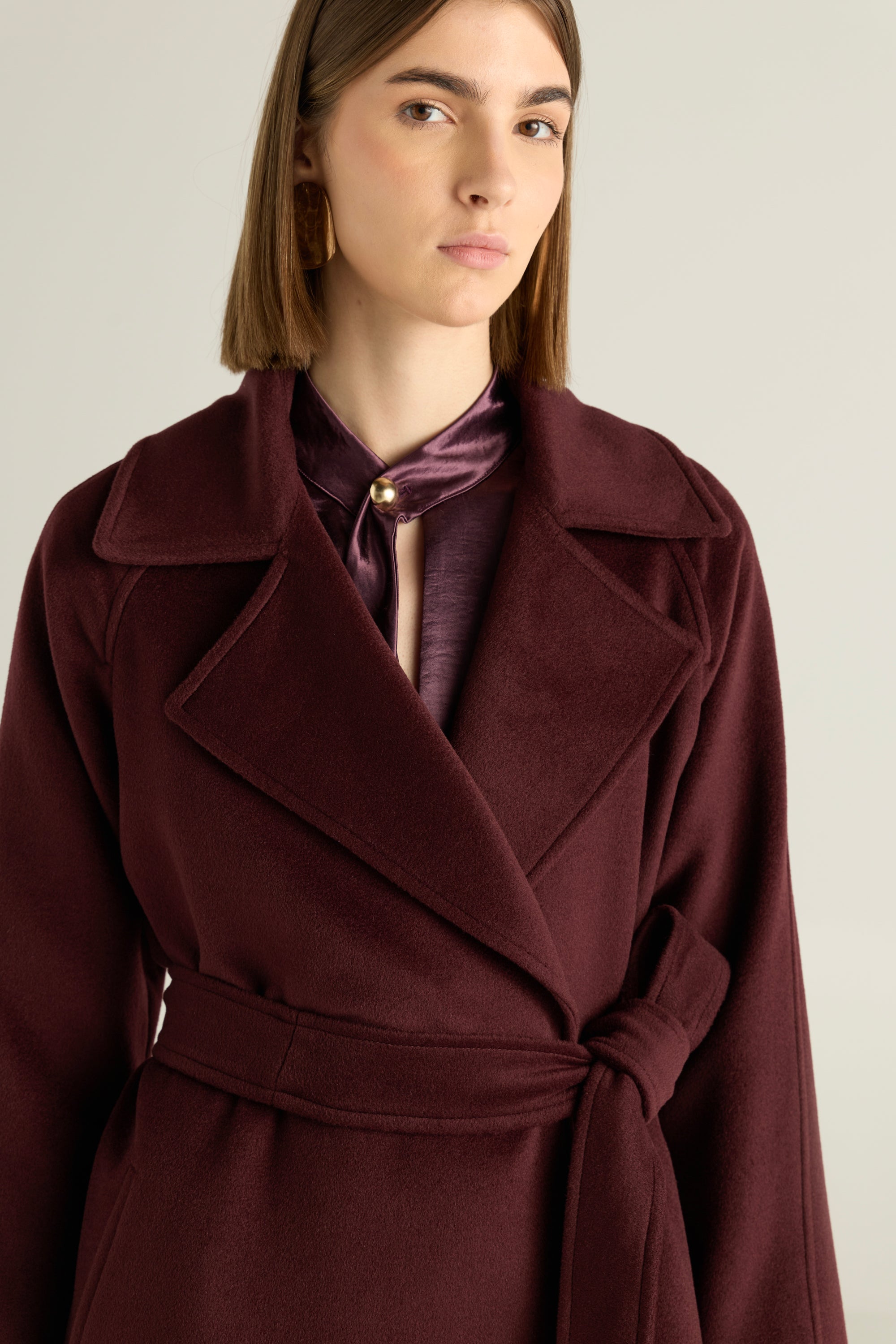 Belted Wool Overcoat