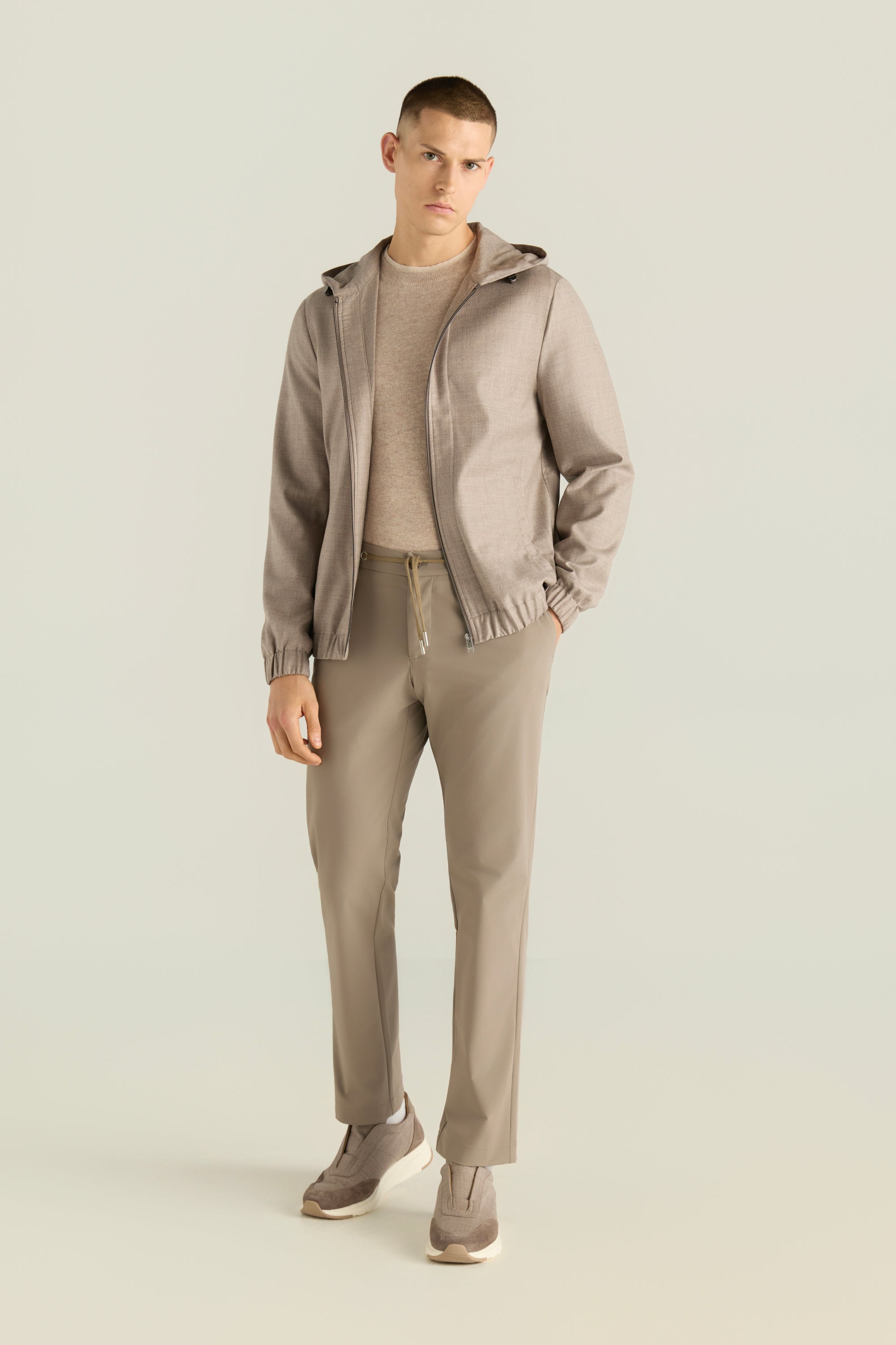 Men'S Hooded Zip Jacket