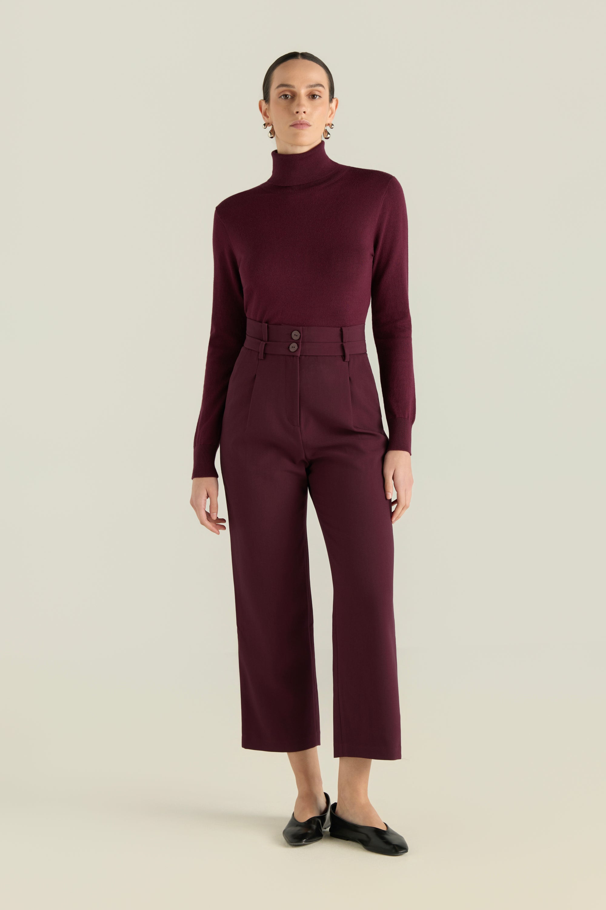 Double Waistband Trousers