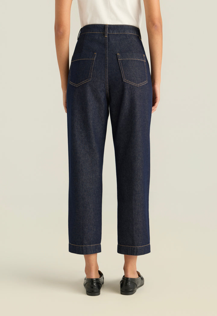 Piping Detail Mom Fit Jeans