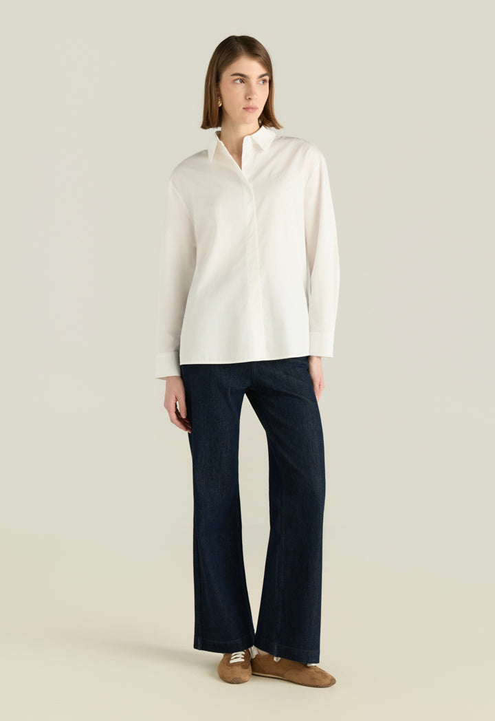 Classic Shirt With Embroidery