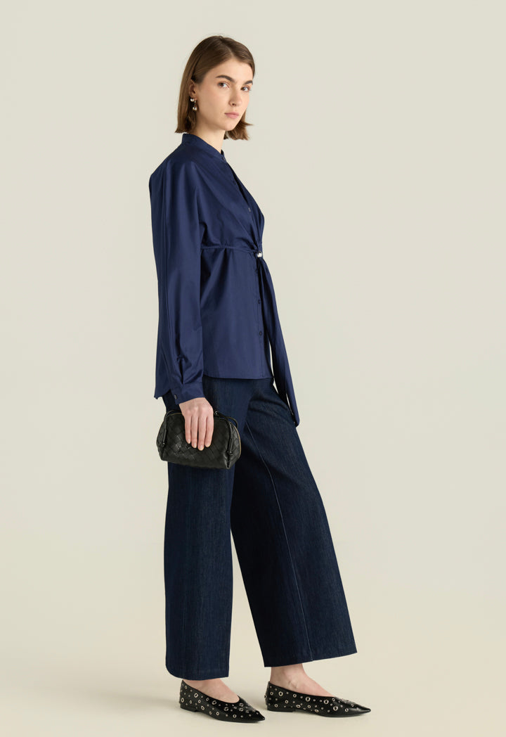 Overlay Shirt With Knot Details