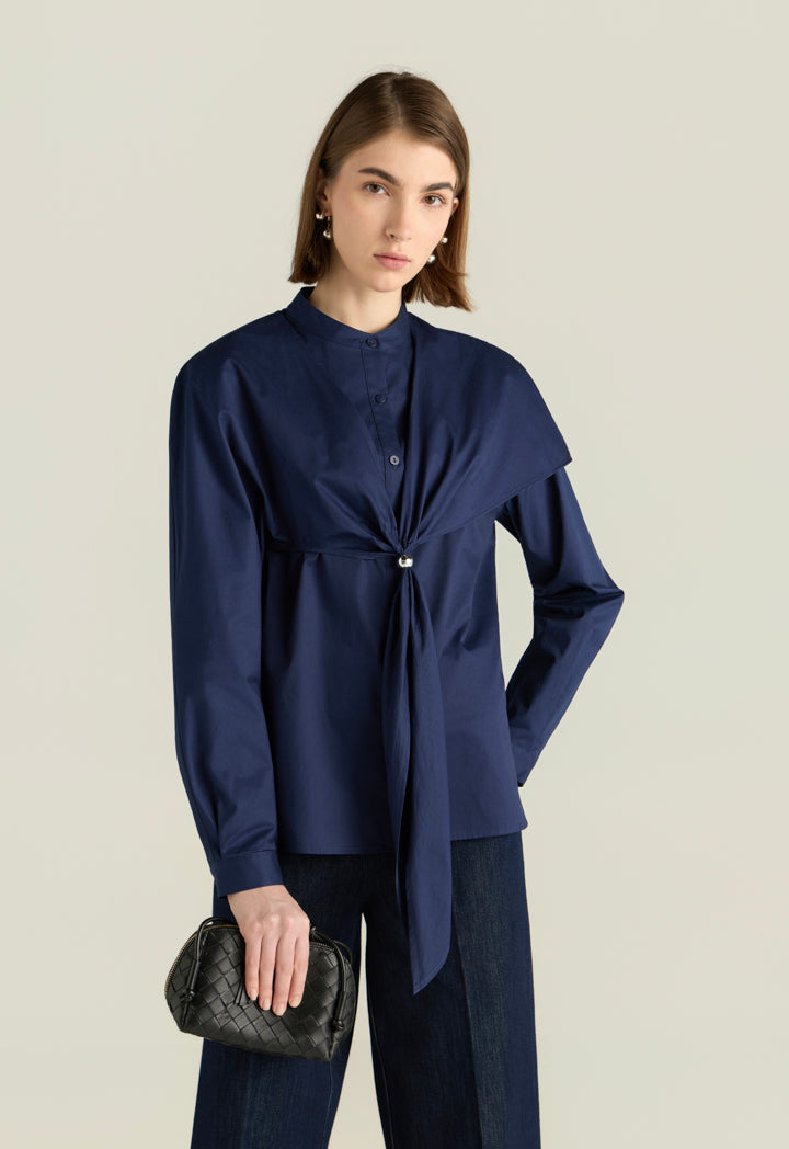 Overlay Shirt With Knot Details