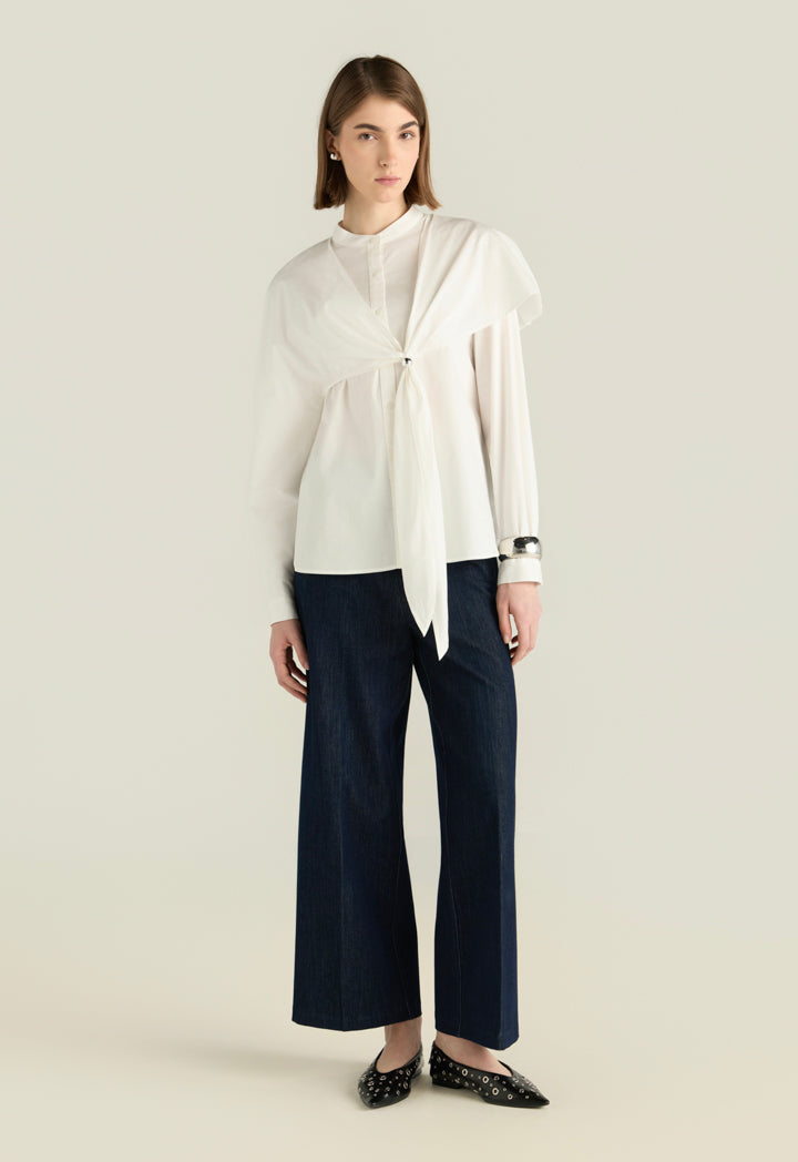 Overlay Shirt With Knot Details