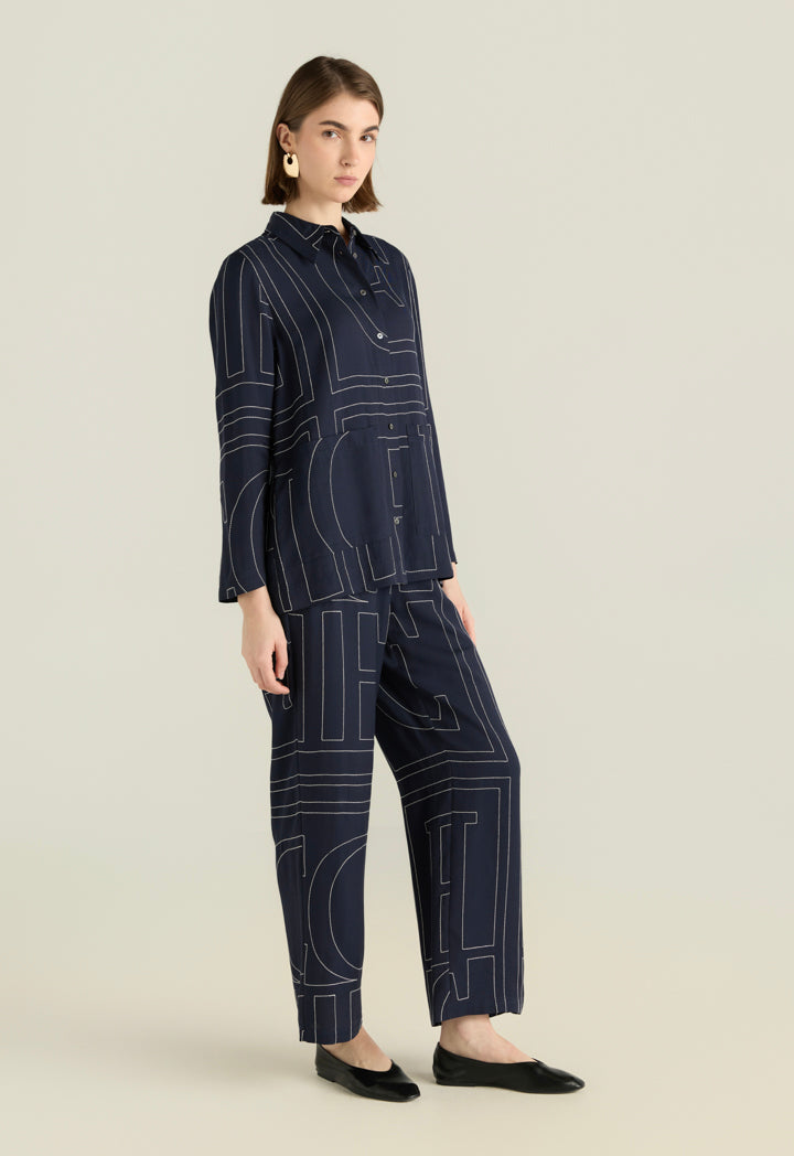 Contrast Stitched Shirt