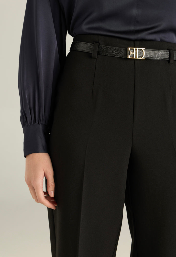Relaxed-Fit Belted Trousers