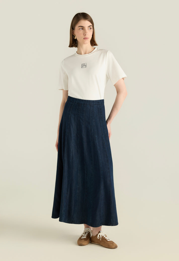 Flared Tencel Maxi Skirt