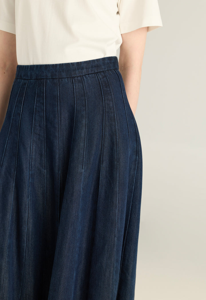 Flared Tencel Maxi Skirt