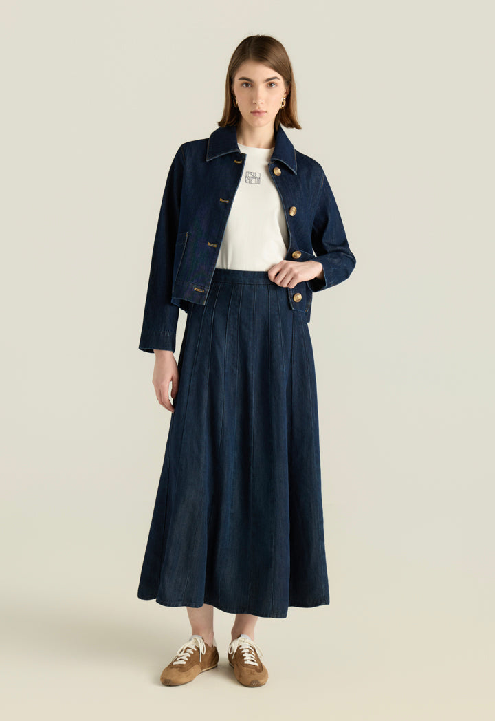 Flared Tencel Maxi Skirt